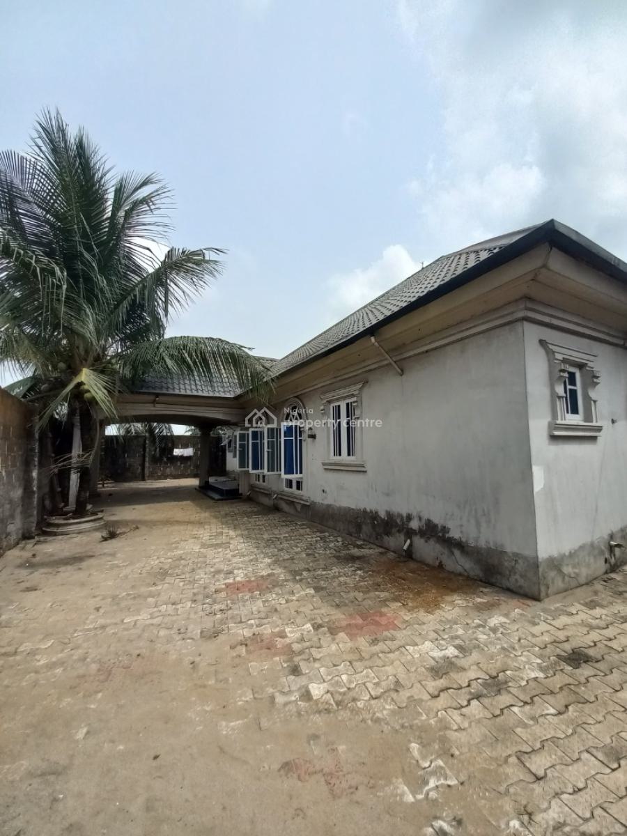 3 Bedroom Detached Bungalow Wt 4 Units of Self-contain Apartments, Chokocho After Iguruta, Port Harcourt, Rivers, Block of Flats for Sale