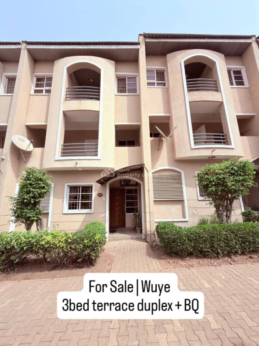 Lovely 3bedroom Terrace Duplex, Wuye, Abuja, Terraced Duplex for Sale