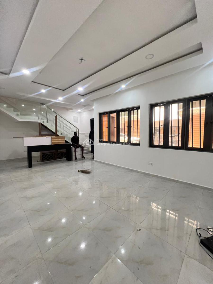 Serviced 4 Bedroom Terrace with Pool & 24/7 Light, Nicon Town, Lekki, Lagos, Terraced Duplex for Rent