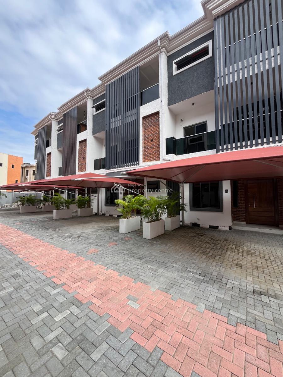 New Built Contemporary 4 Bedroom Terraced House in a Fully Serviced, Within a Gated Estate Off Freedomway Ikate Elegbushi Lekki Lagos, Ikate Elegushi, Lekki, Lagos, Terraced Duplex for Sale