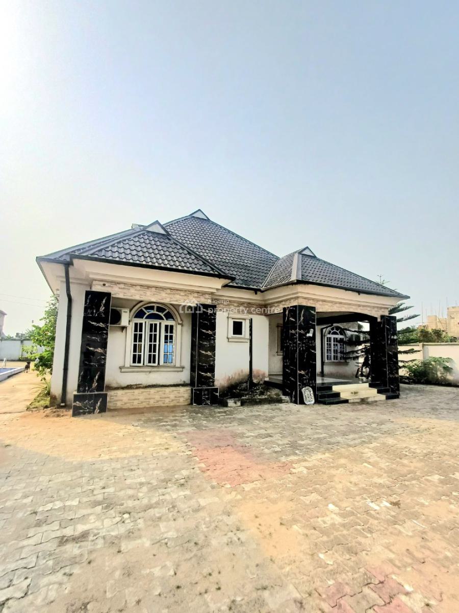 Well-finished 4 Bedroom Home with Swimming Pool, Rukpokwu, Port Harcourt, Rivers, Detached Bungalow for Sale