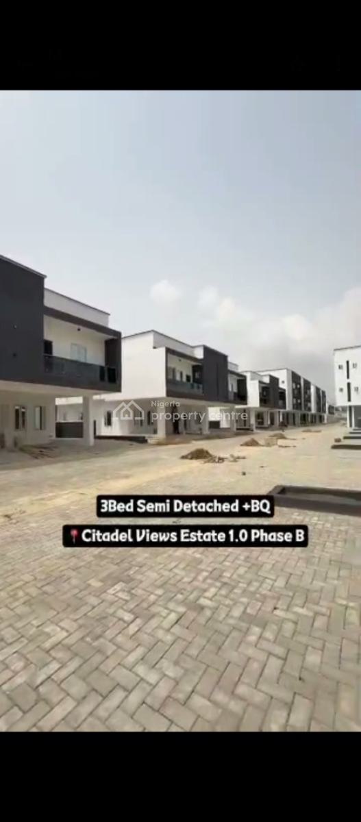 Nicely Built 3 Bedroom Semi Detache Duplex with Solar, Citals Views Estate, Ajah, Lagos, Semi-detached Duplex for Sale