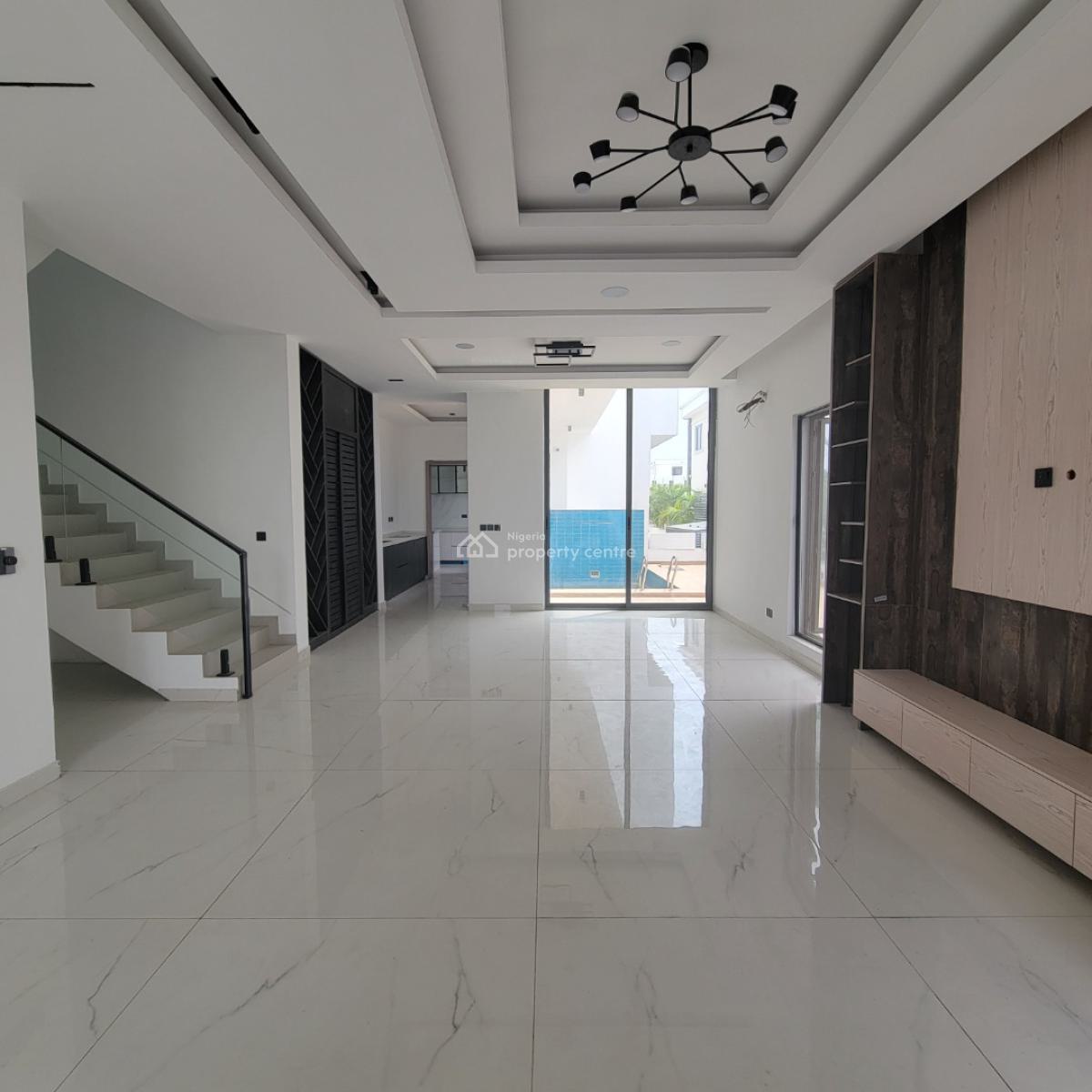 Luxurious 5 Bedroom Duplex with a Bq, Cinema, Pool and Gym, Ikate, Lekki, Lagos, Detached Duplex for Sale