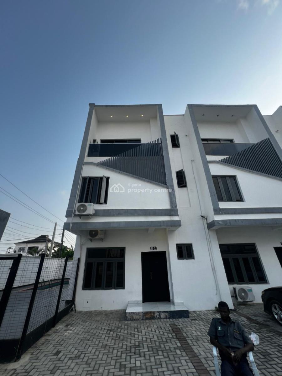 4 Bedroom with Bq, Alpha Beach Road, Lekki, Lagos, Terraced Duplex for Rent
