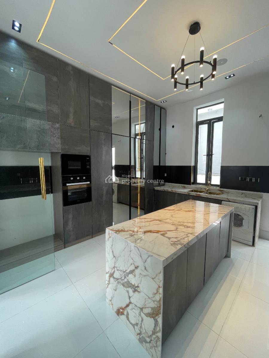 Luxury and Newly Built 5 Bedroom Duplex with Bq in a Serene Estate, Chevron, Lekki, Lagos, Detached Duplex for Sale