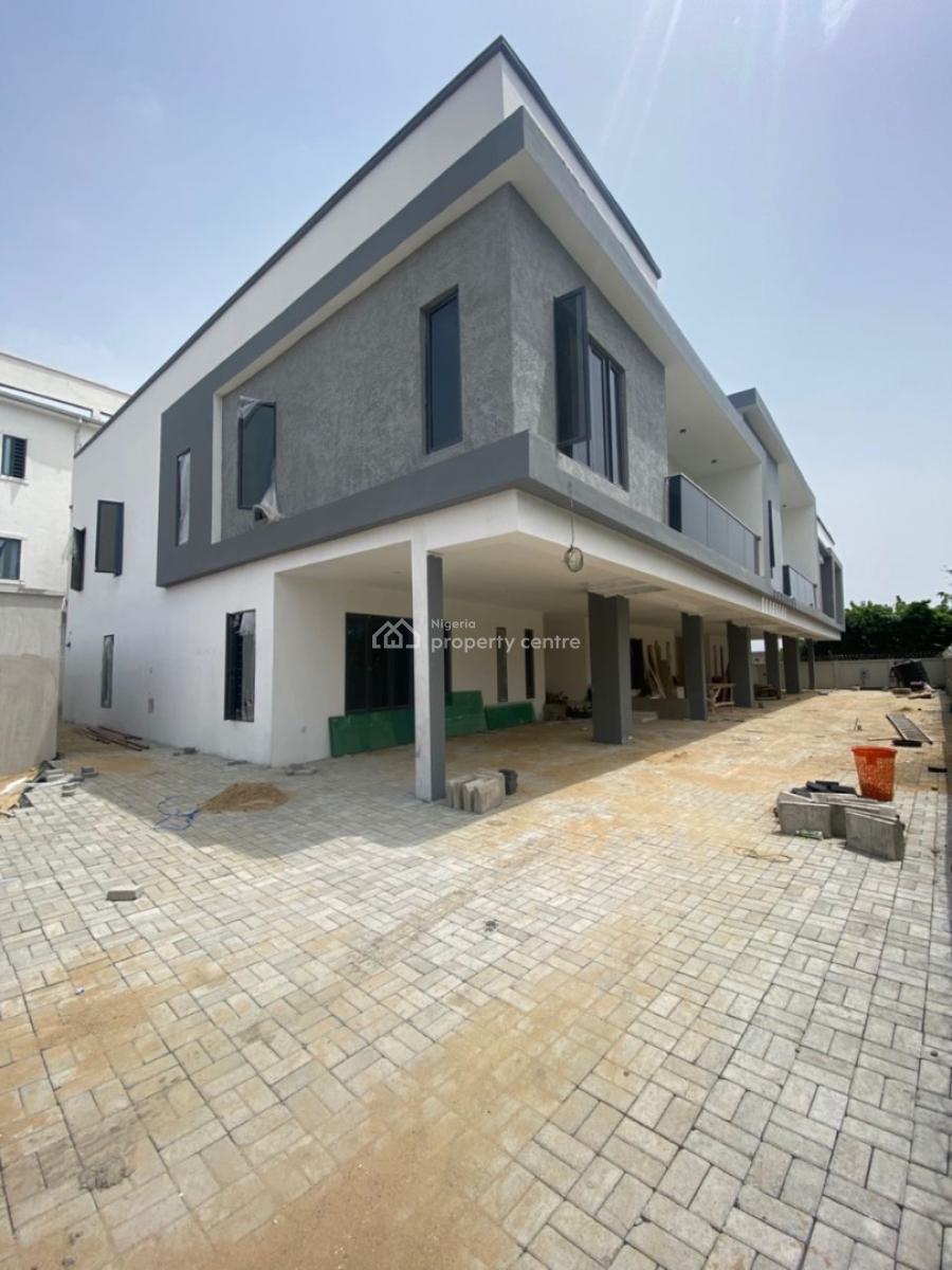 Modern Brand New with a B Q, Lekki Scheme 2, Ajah, Lagos, Terraced Duplex for Rent