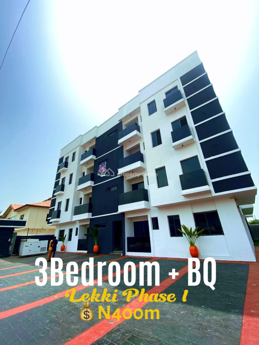 Newly Built 3bedroom with Bq, Lekki Phase 1, Lekki, Lagos, Flat / Apartment for Sale