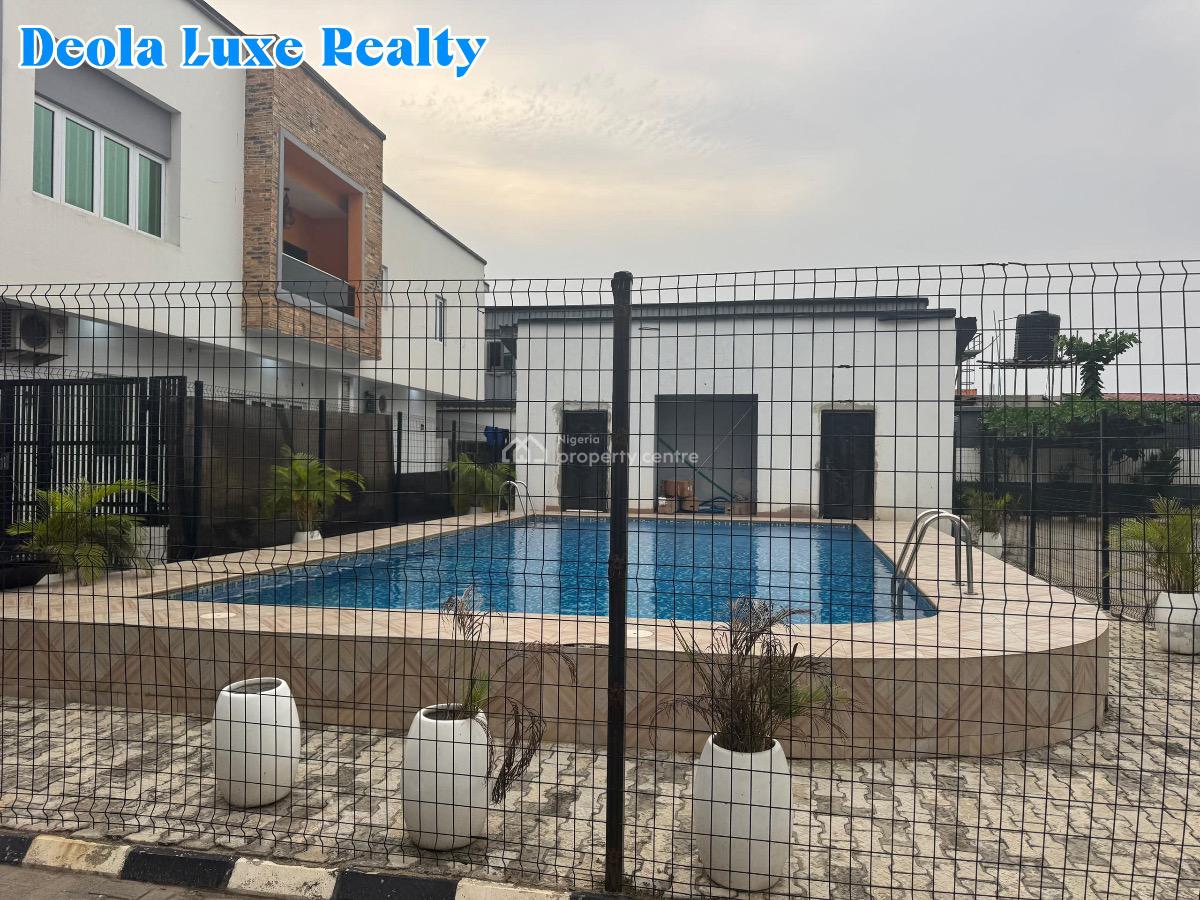 a Luxury Built 3 Bedrooms Terrace Duplex with Bq Fully Serviced, 10 Minutes Drive to Eko Hotel Via The Coastal Road, Ikate, Lekki, Lagos, Terraced Duplex for Rent