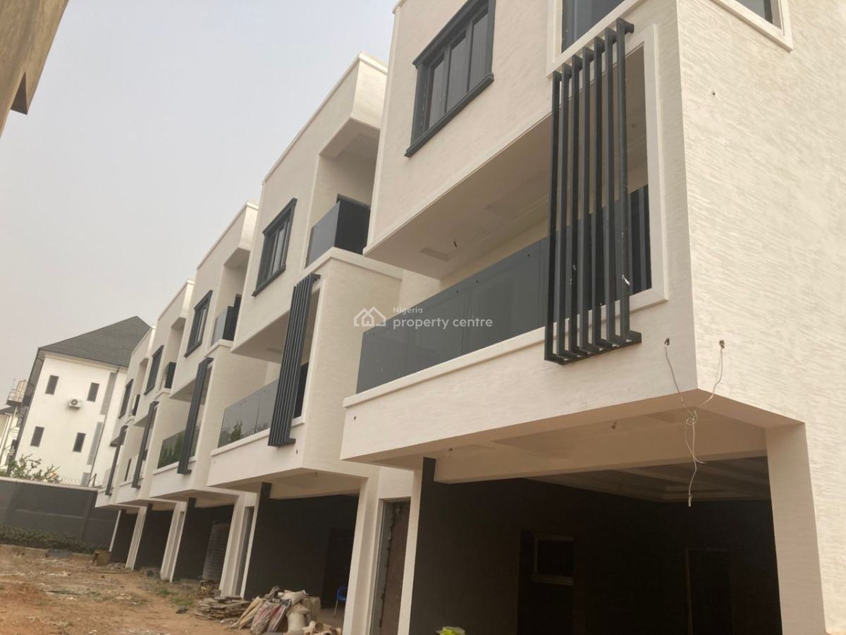 Newly Built 4 Bedroom Terraced Duplex with Attached Bq, Guzape District, Abuja, House for Sale
