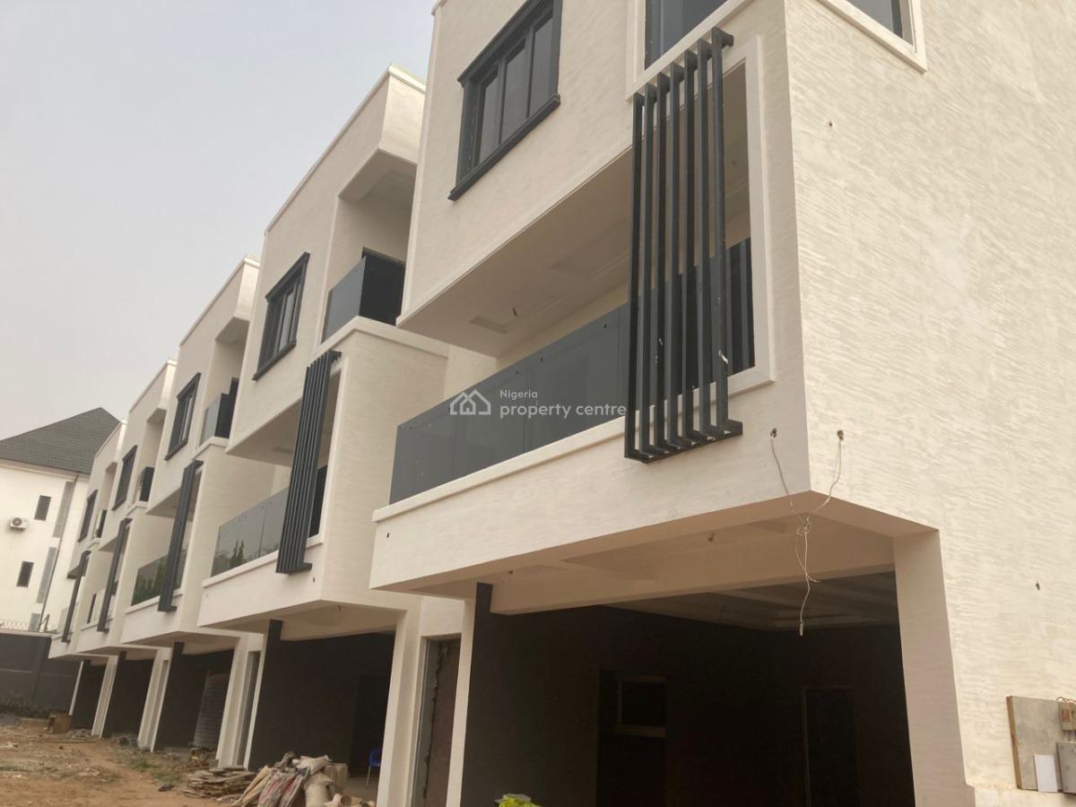 Newly Built 4 Bedroom Terraced Duplex with Attached Bq, Guzape District, Abuja, House for Sale