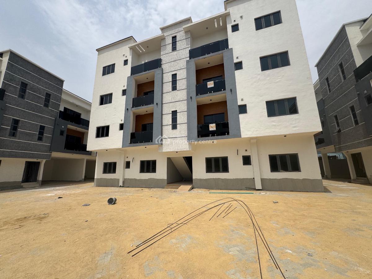 a Well Spacious New 2 Bedroom Apartment with Standard Bq, Ocean Breeze Estate, Ologolo, Lekki, Lagos, Flat / Apartment for Sale