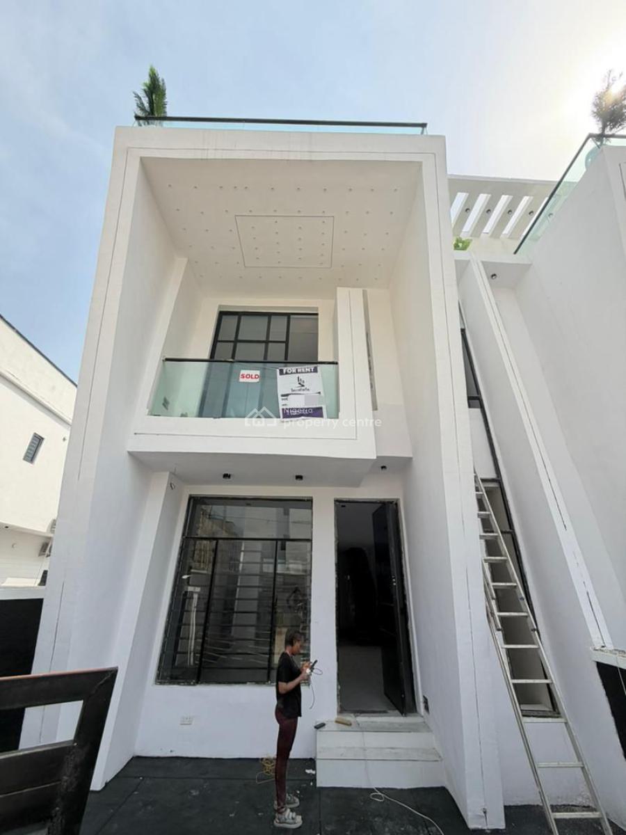 Newly Built 4 Bedroom Semi Detached Duplex in a Prime Estate with Bq, Ikota, Lekki, Lagos, Semi-detached Duplex for Rent