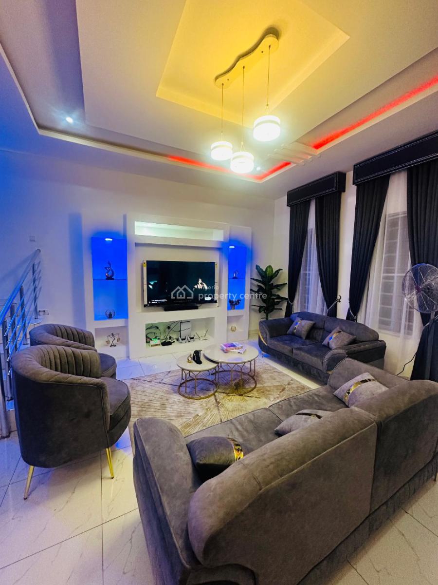 Furnished 4 Bedroom Semi Detached Duplex & Bq, Ikota, Lekki, Lagos, Semi-detached Duplex for Rent