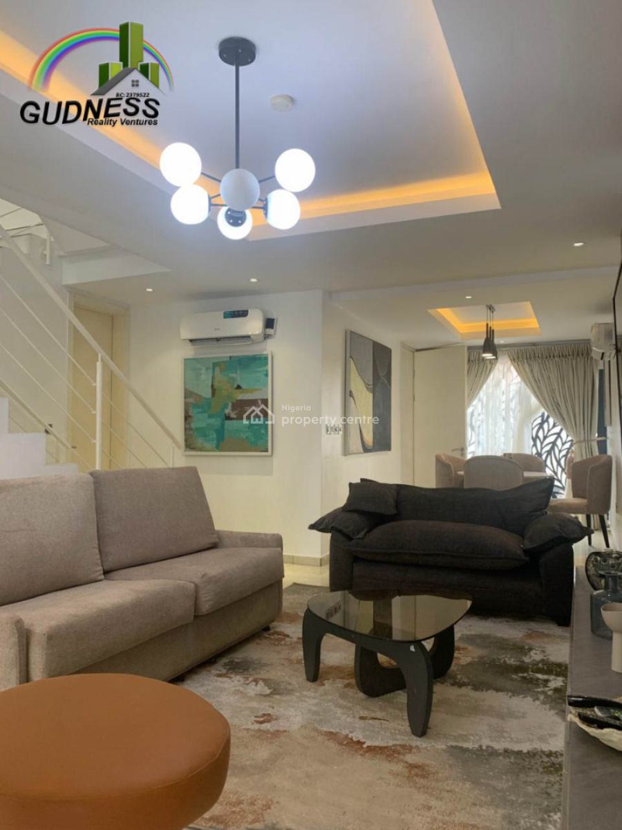 Furnished and Service 4 Bedroom Terrace with a Room Bq, Oniru, Lekki, Lagos, Flat / Apartment for Rent