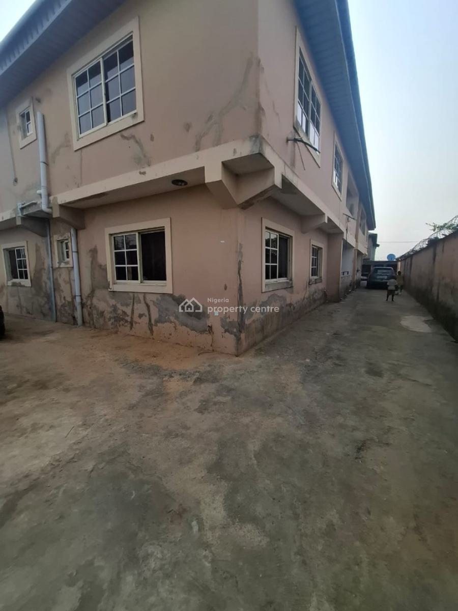 Block of 4 Units of 3 Bedroom Flats with Ample Parking Space, 22, Fausat Shomade Street, Backo Estate, Irawo, By Owode, Ikorodu Road, Ikorodu, Lagos, Block of Flats for Sale