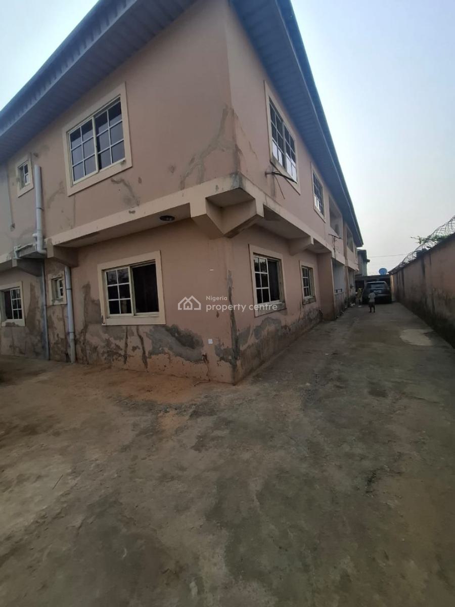 Block of 4 Units of 3 Bedroom Flats with Ample Parking Space, 22, Fausat Shomade Street, Backo Estate, Irawo, By Owode, Ikorodu Road, Ikorodu, Lagos, Block of Flats for Sale
