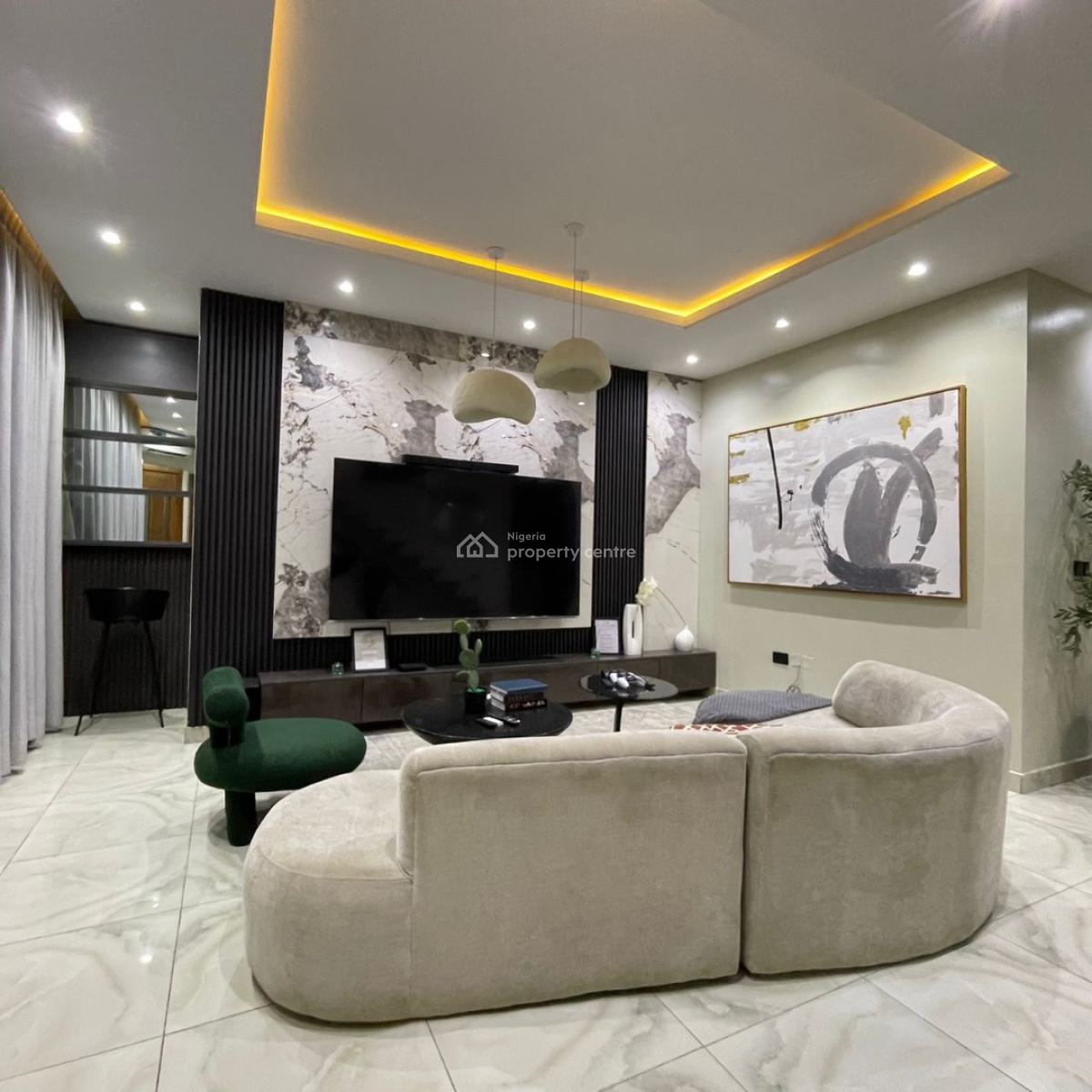 Exclusively Built 2 Bedroom Maisonette with Furniture, Lekki Phase 1, Lekki, Lagos, Flat / Apartment for Sale