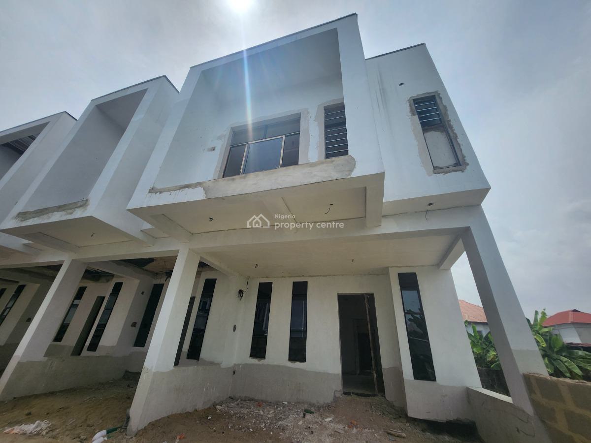 4 Bedrooms Terrace House, Behind Blanco Supermarket, Sangotedo, Ajah, Lagos, Terraced Duplex for Sale