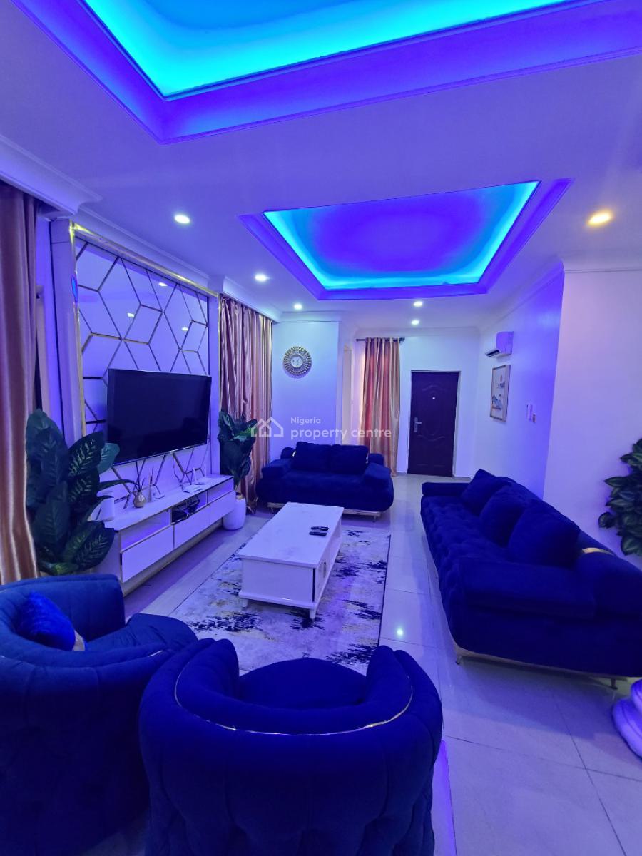 Fully Furnished 2 Bedroom Flat with Elevator & Inverter, Agungi, Lekki, Lagos, Flat / Apartment for Rent
