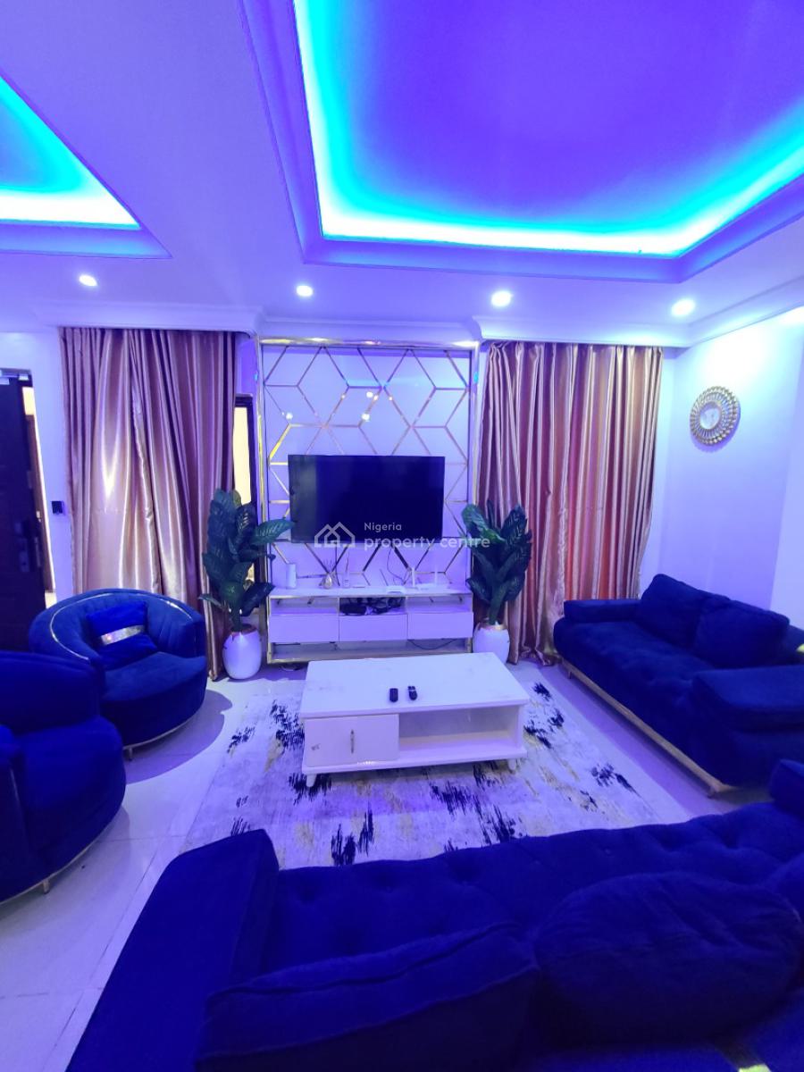 Fully Furnished 2 Bedroom Flat with Elevator & Inverter, Agungi, Lekki, Lagos, Flat / Apartment for Rent