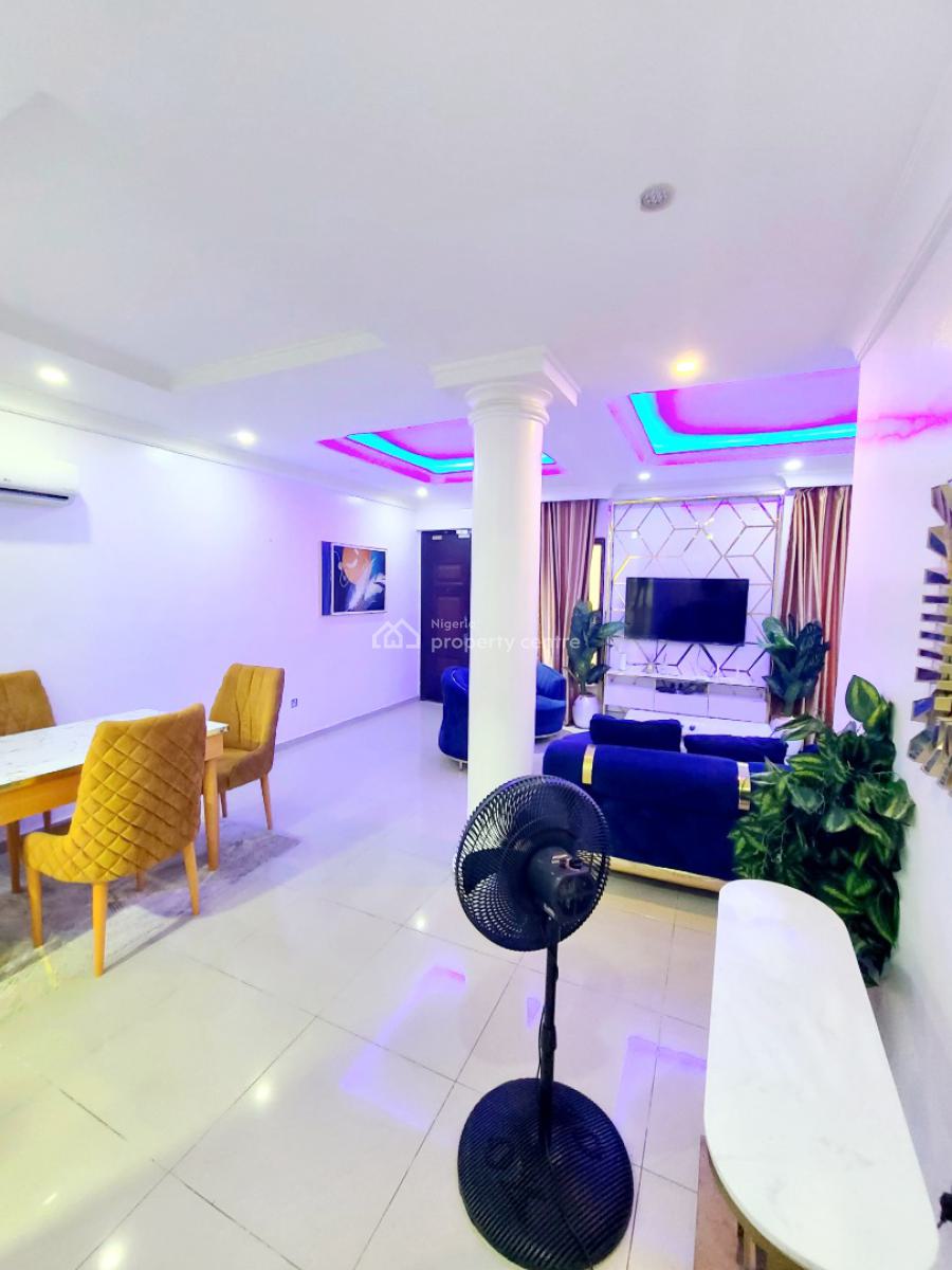 Fully Furnished 2 Bedroom Flat with Elevator & Inverter, Agungi, Lekki, Lagos, Flat / Apartment for Rent