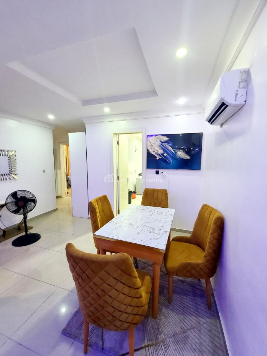 Fully Furnished 2 Bedroom Flat with Elevator & Inverter, Agungi, Lekki, Lagos, Flat / Apartment for Rent