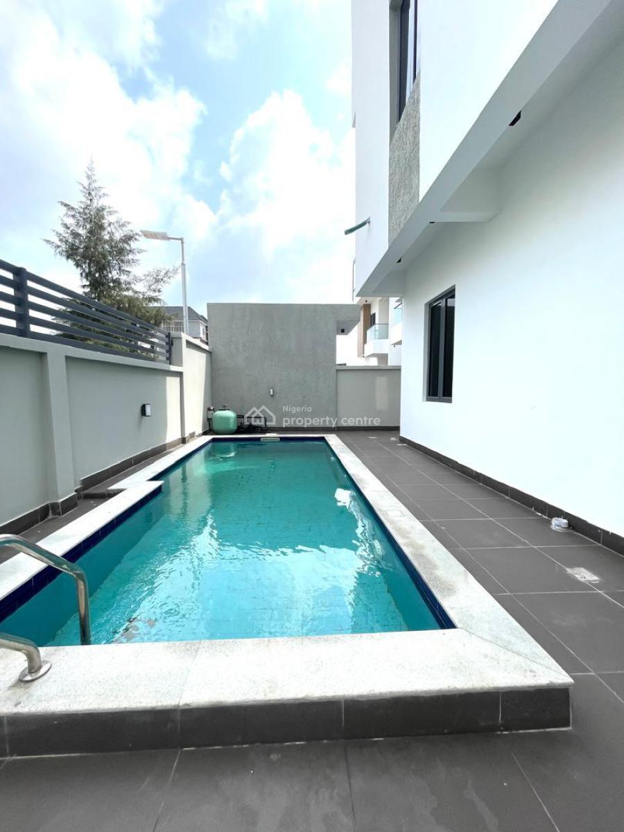 5 Bedroom Fully Detached with Bq ,ante Room, Study Room, Kitchen, Pool, Freedom Way, Lekki Phase 1, Lekki, Lagos, Detached Duplex for Sale