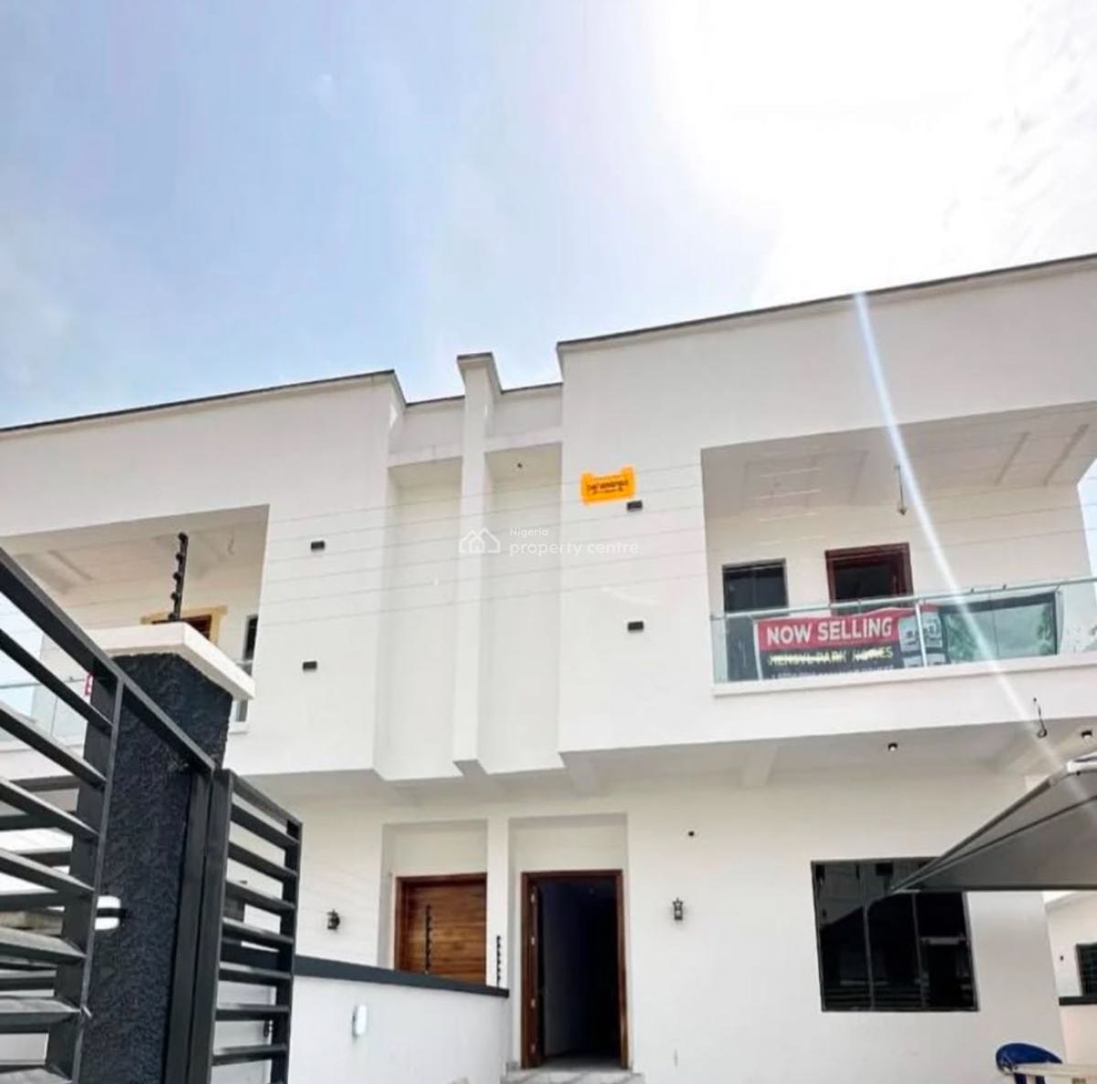 Newly Built 4 Bedroom Semi Detached Duplex with Bq,, Secure Estate at Ajah Lekki, Ajah, Lagos, Semi-detached Duplex for Sale