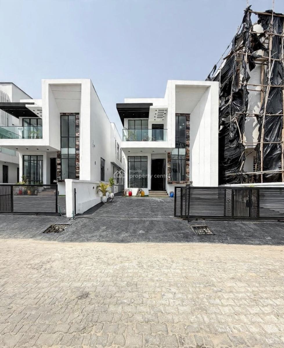 Contemporary 5 Bedroom Detached Duplex with Swimming Pool and Bq, Chevron, Lekki, Lagos, Detached Duplex for Sale