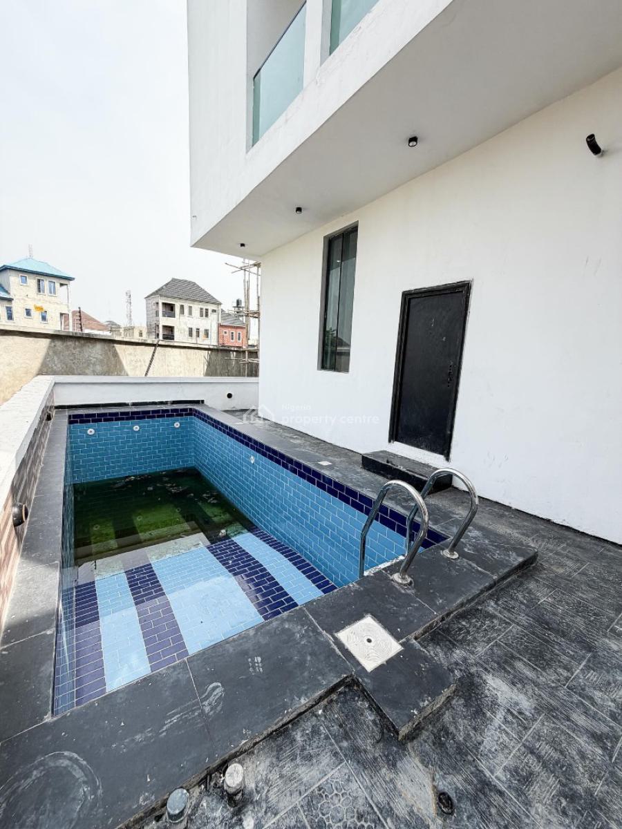 Contemporary 5 Bedroom Detached Duplex with Swimming Pool and Bq, Chevron, Lekki, Lagos, Detached Duplex for Sale