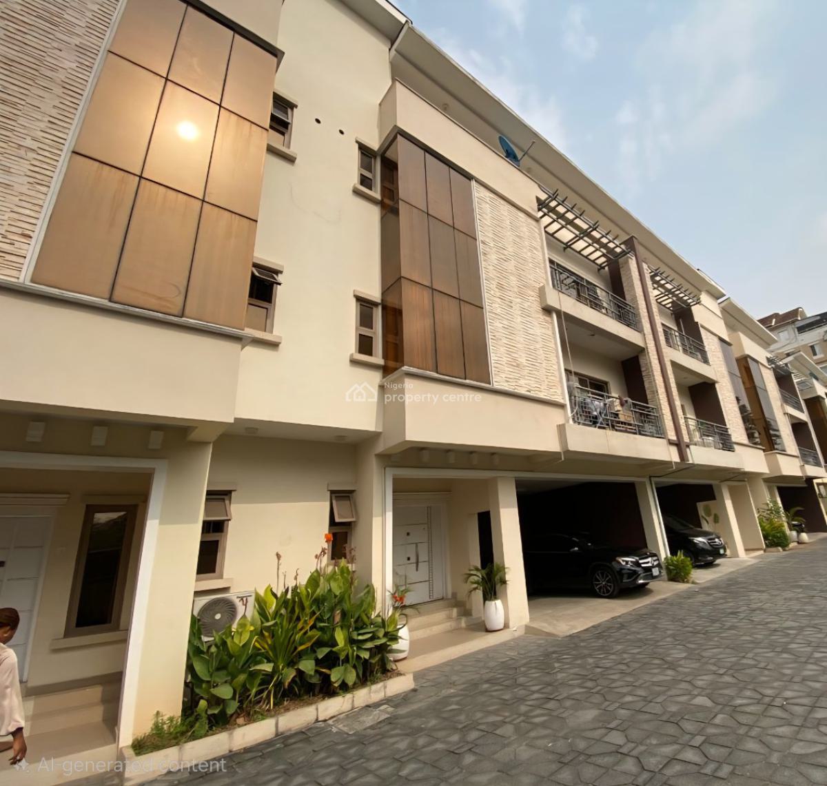 a Fully Serviced 4 Bedroom Terraced Duplex with a Room Bq, Old Ikoyi, Ikoyi, Lagos, Terraced Duplex for Rent