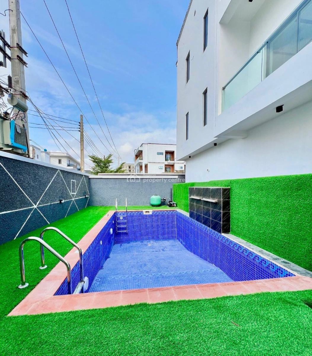 Fully Serviced 4 Bedrooms Terraced Duplex, Osapa, Lekki, Lagos, Terraced Duplex for Sale