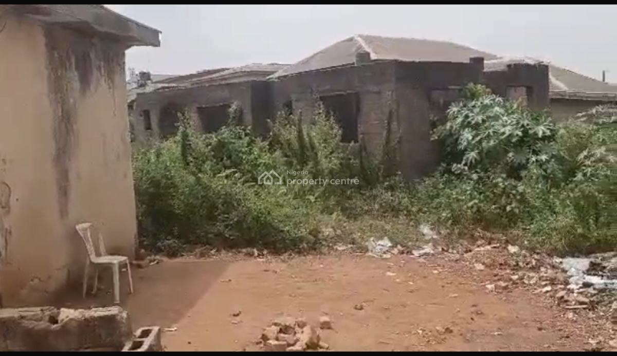 Full Plot of Land (corner Piece) with an Uncompleted Structure & 3shop, Omitoro Bus-stop, Along Ijede Road, Ikorodu, Lagos, Residential Land for Sale