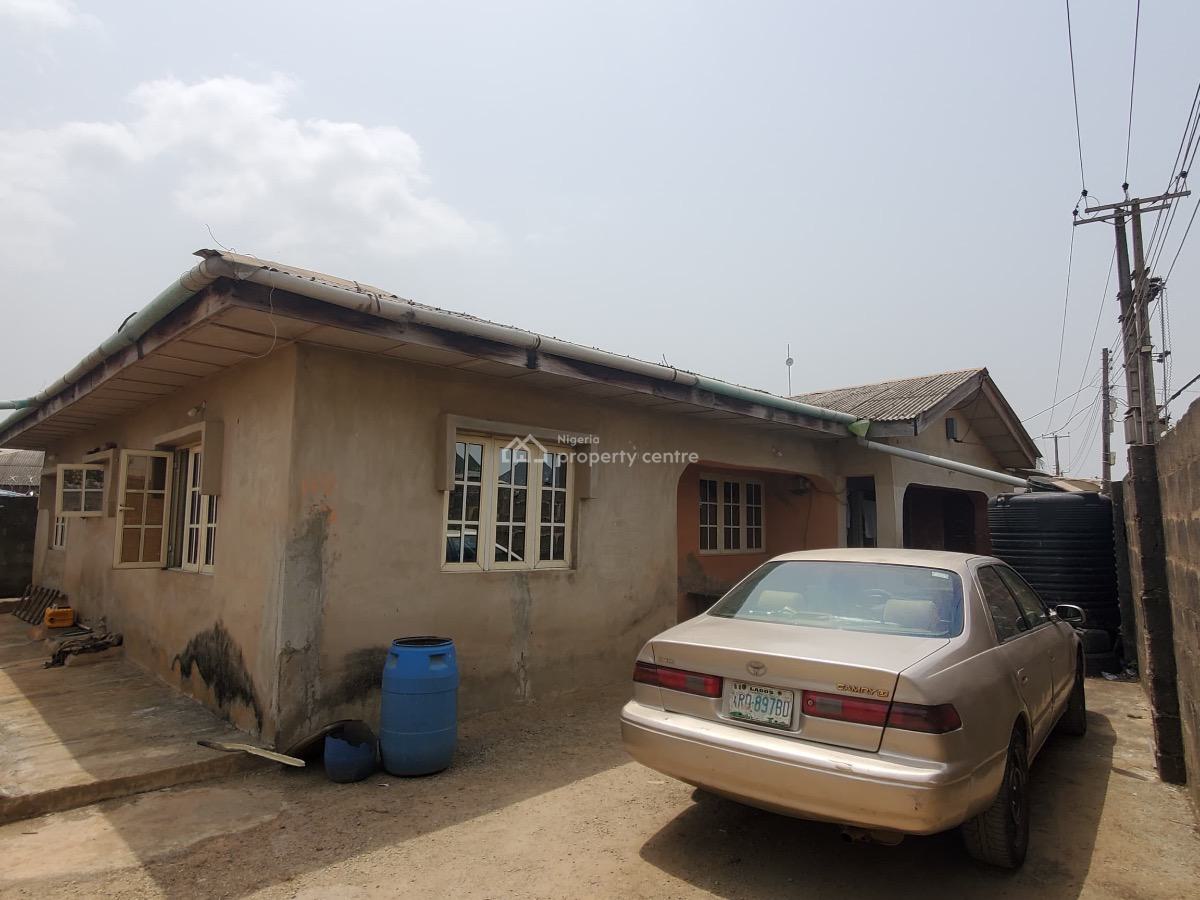 Solidly Built Bungalow on a Full Plot of Land, Ebute, Ikorodu, Lagos, Detached Bungalow for Sale