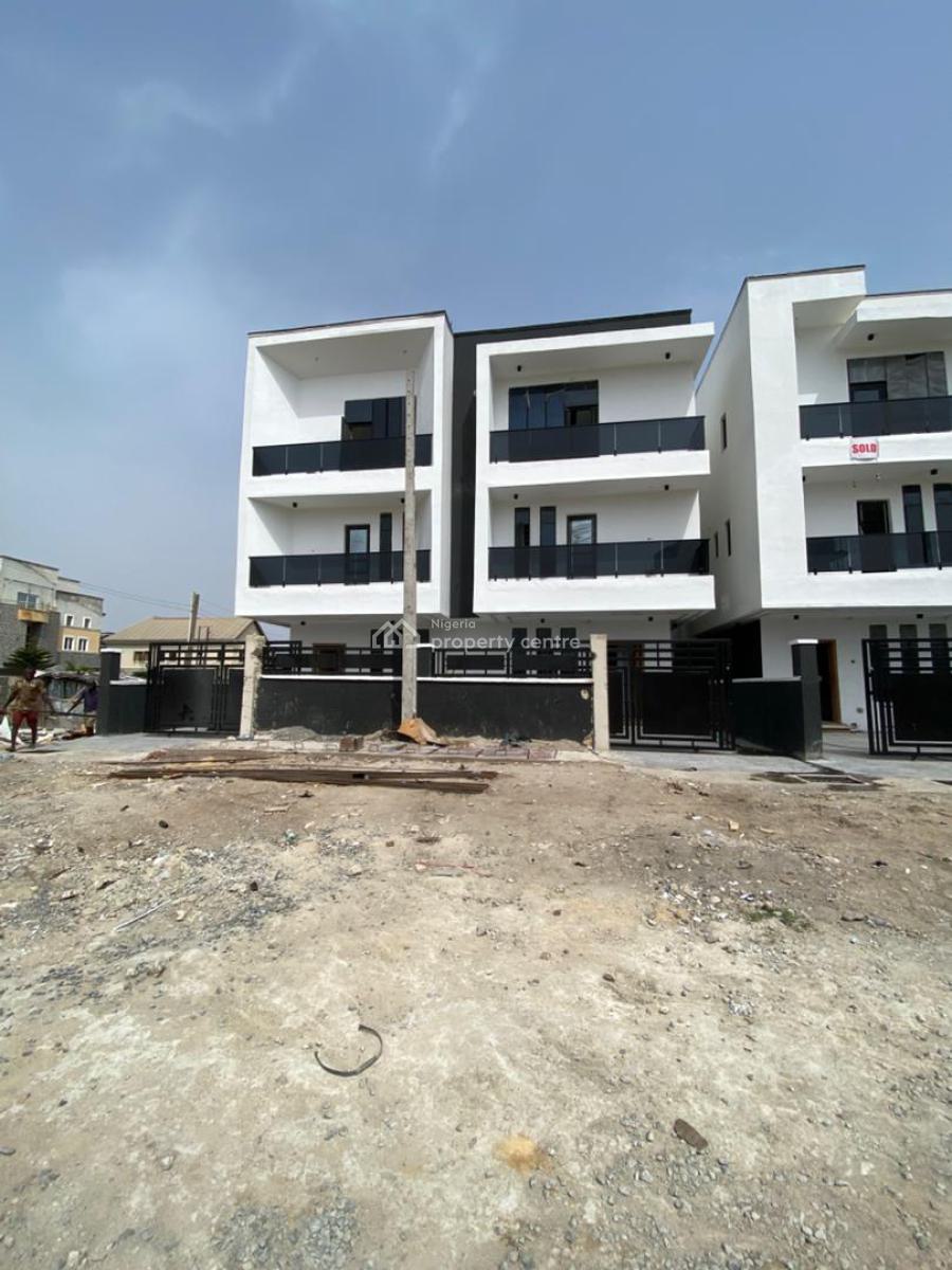 Beachview Elegant 4 Bedroom Semi Detached Duplex with a Bq, New Road, Lekki, Lagos, Semi-detached Duplex for Sale