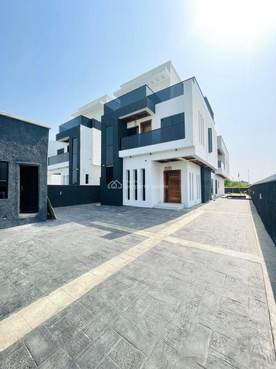 Impeccable 5 Bedroom Detached Duplex W/ Bq, Pool, Cinema, Open Terrace, Prominent Royal Gardens Estate, Ajah, Lagos, Detached Duplex for Sale