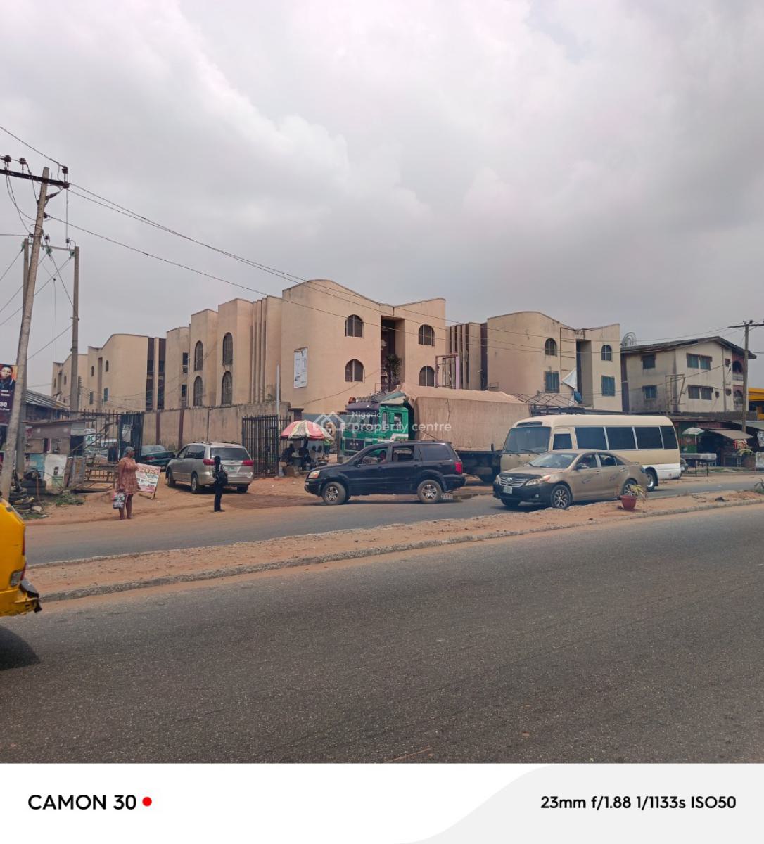 (commercial Property) 24 Blocks of Flat on 4 Plot of Land, By Ile Epo Bstop Facing The Major Road, Ejigbo, Lagos, Block of Flats for Sale