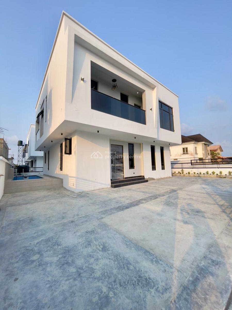 Magnificently Built 4 Bedroom Fully Detached Duplex with Pool and Bq, Very Secured and Serene Call to Access Estate, Flood Free, Ajah, Lagos, Detached Duplex for Sale