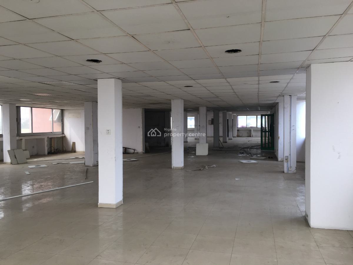 Serviced 500sqm Open Plan Office Space, Kudirat Abiola Way, Oregun, Ikeja, Lagos, Office Space for Rent