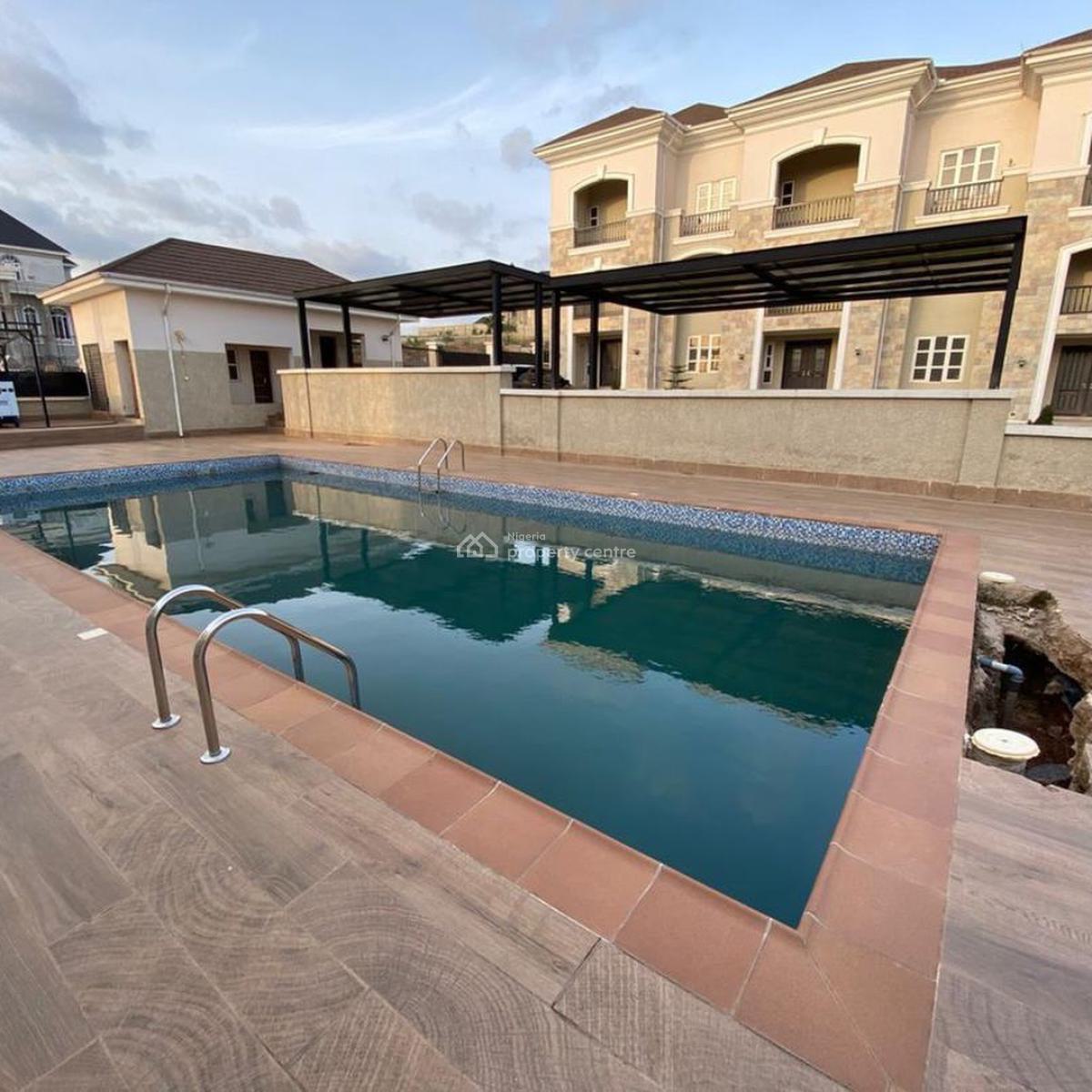 Luxury 4-bedroom Terrace Duplex with Communal Swimming Pool., Guzape District, Abuja, House for Rent