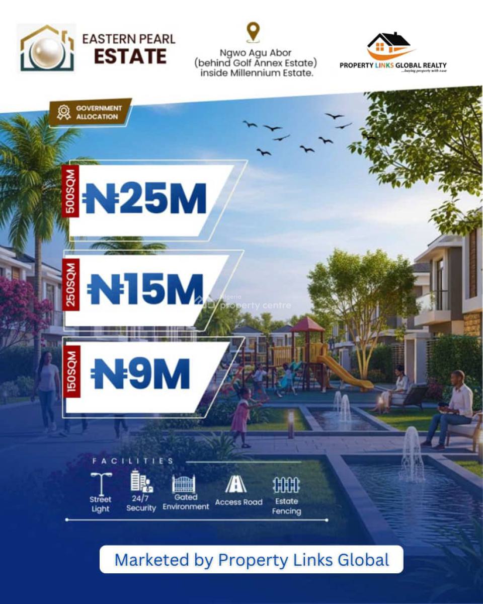 Buy and Build Land in Iva Valley Hills Adjacent to Golf Annex, Eastern Pearl Estate Located at Ngwo Agu Abor Behind Golf Annex Estate, Enugu, Enugu, Land for Sale