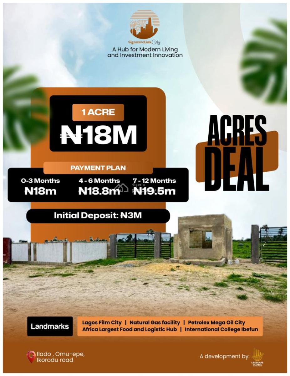 Amazing Offer! Join The Lagos Future Owners Today with Just 3m Deposit, Off Omu Epe, Few Minutes From The Lagos Film City, Epe, Lagos, Mixed-use Land for Sale
