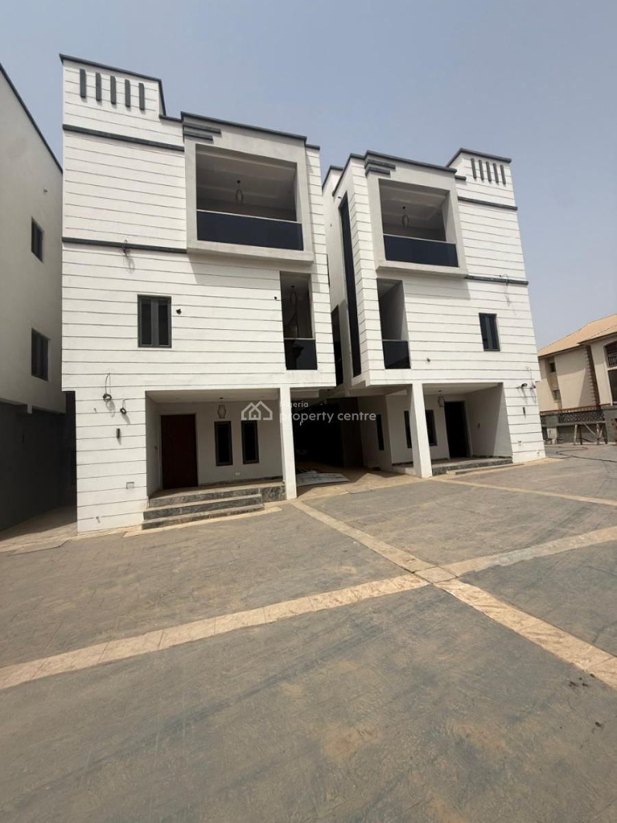 a Newly Built 5 Bedroom Terrace Duplex with a Bq, Wuye, Abuja, Terraced Duplex for Sale