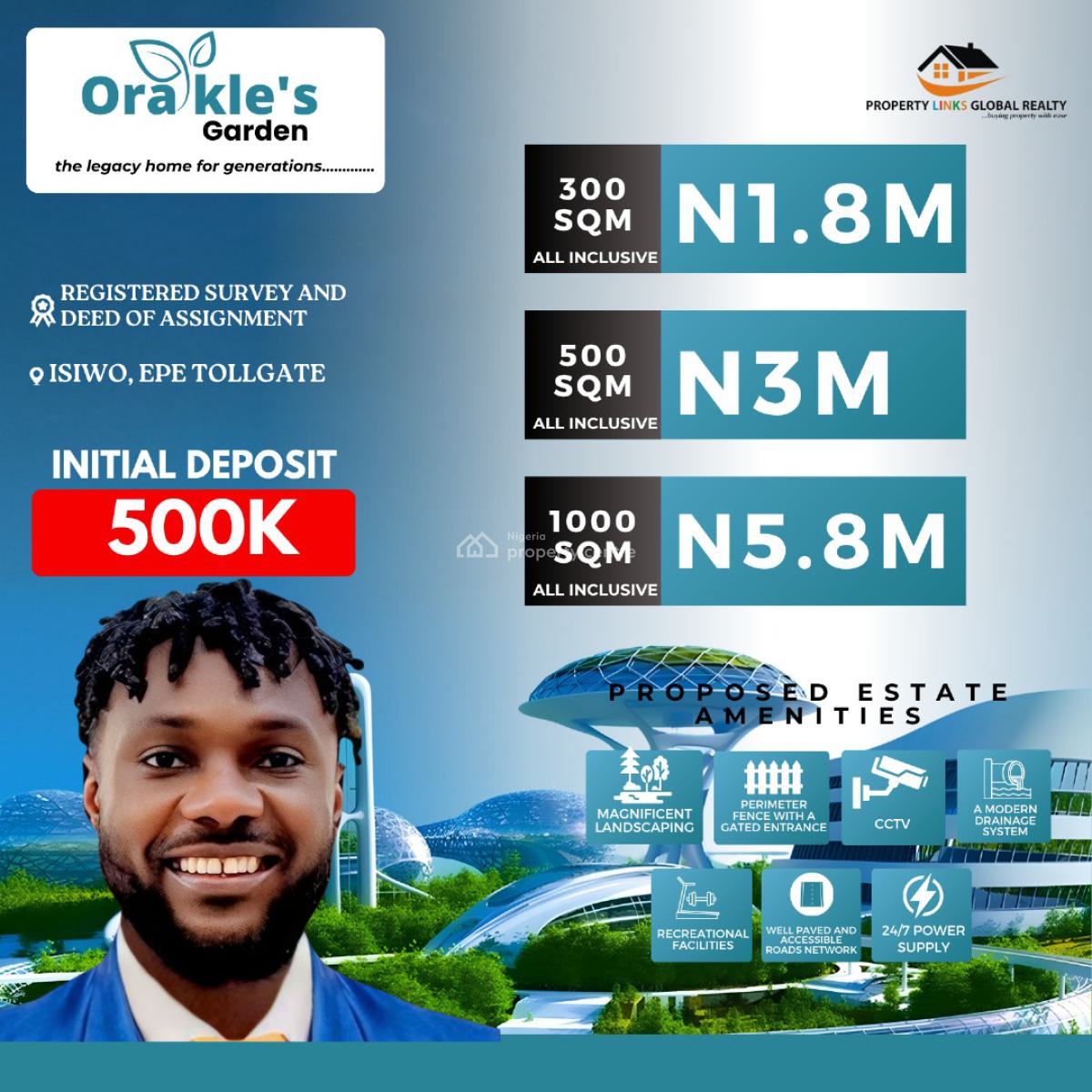 Affordable Land with Registered Survey and Deed of Assignment, Orakles Garden Estate Located at Isiwo Epe Selling Fast, Epe, Lagos, Residential Land for Sale