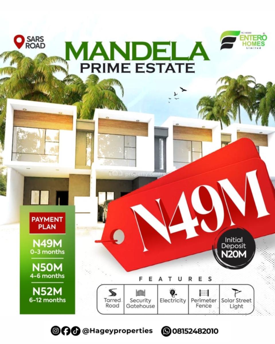 Land, Mandela Prime Estate, Sars Road, Rumuahalu, Port Harcourt, Rivers, Residential Land for Sale