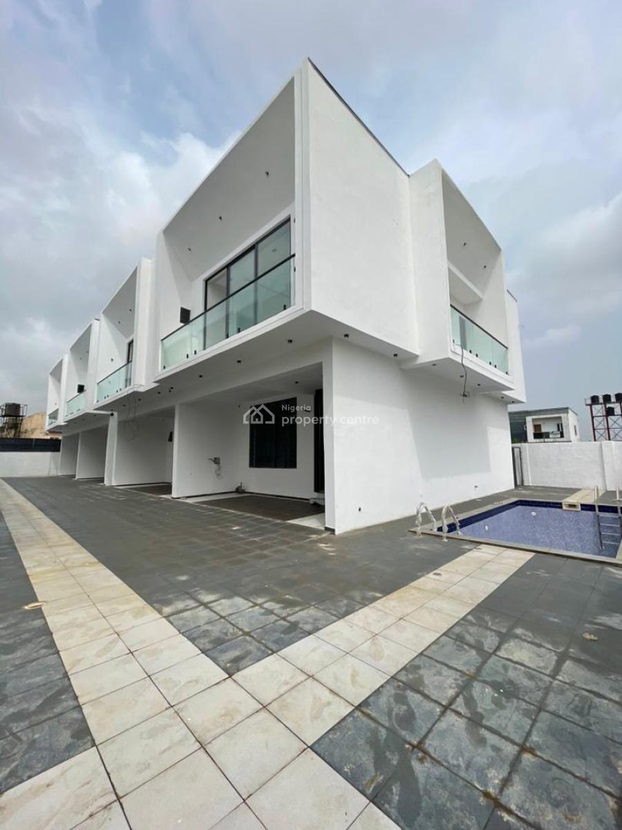 Elegant Newly Built 4 Bedroom  Terrace Duplex  with Pool, Ikota, Lekki, Lagos, Terraced Duplex for Sale