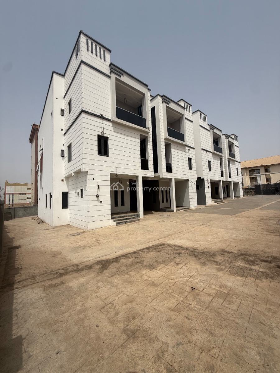Brand New 5-bedroom Terrace Duplex with a Bq, 2 Living Rooms and a Kitchen, Wuye, Abuja, Terraced Duplex for Rent
