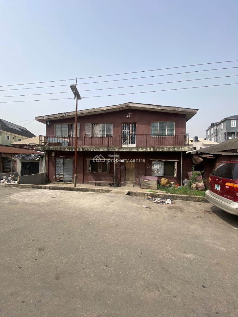 Dilapidated Storey Building in Inside a Gated & Tarred Street, Off Cole Street Via Olufemi Surulere Lagos, Surulere, Lagos, Land for Sale