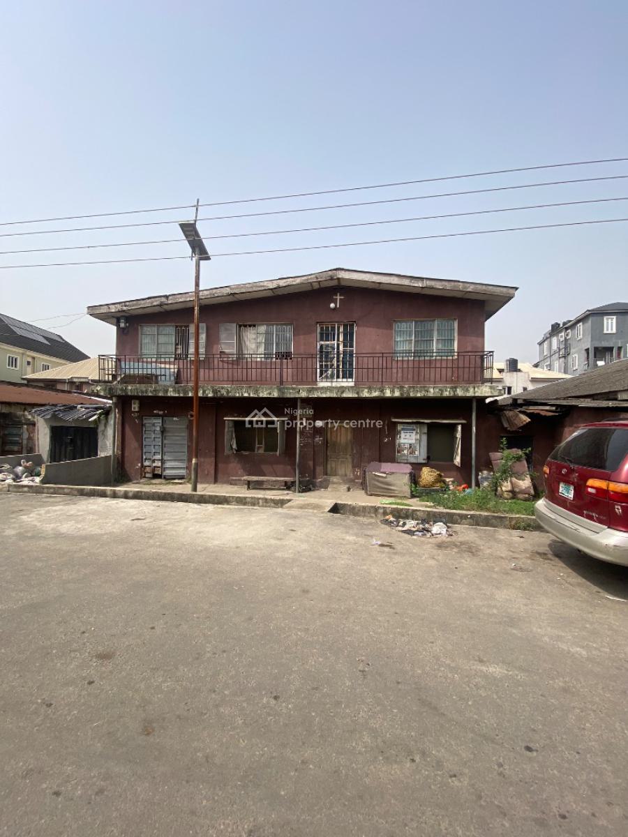 Dilapidated Storey Building in Inside a Gated & Tarred Street, Off Cole Street Via Olufemi Surulere Lagos, Surulere, Lagos, Land for Sale