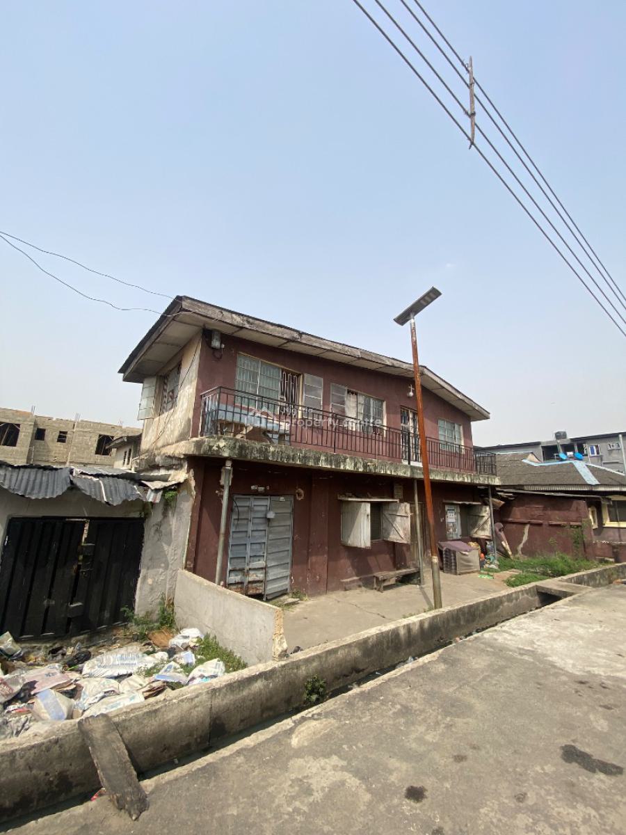 Dilapidated Storey Building in Inside a Gated & Tarred Street, Off Cole Street Via Olufemi Surulere Lagos, Surulere, Lagos, Land for Sale
